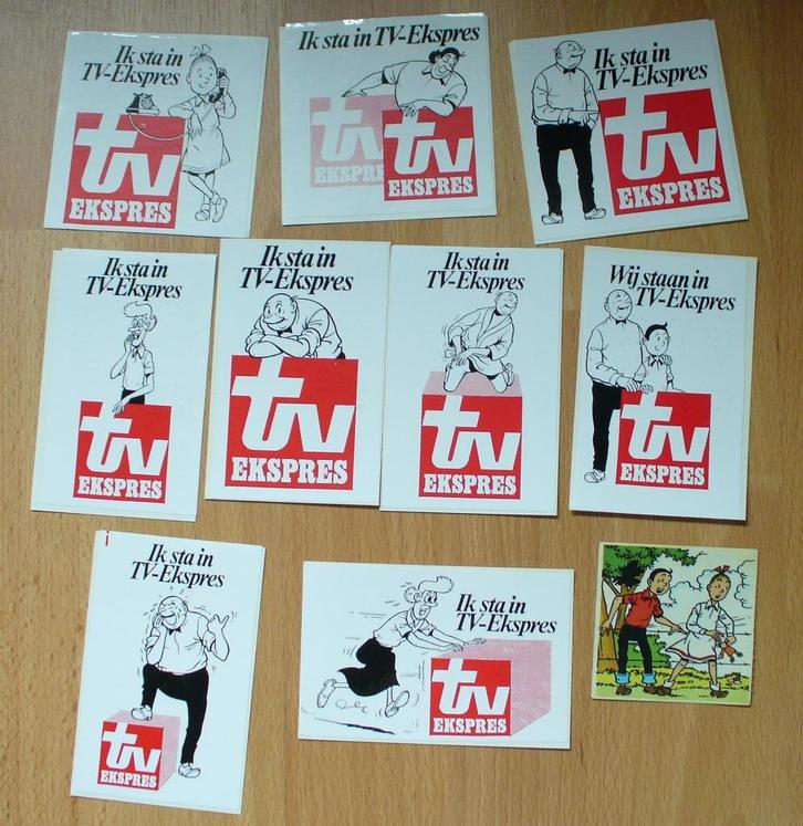 SUSKE EN WISKE 11 AUTOCOLLANTS - BOB ET BOBETTE, Collections, Autocollants, Comme neuf, Bande dessinée ou Dessin animé, Enlèvement ou Envoi