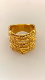 Moderne ring van bamboebeen, Ophalen of Verzenden, Nieuw