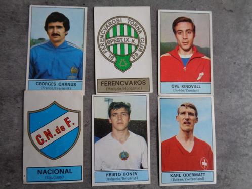 PANINI FOOTBALL 1972/73 stickers voetbal  6x, Hobby en Vrije tijd, Stickers en Plaatjes, Verzenden