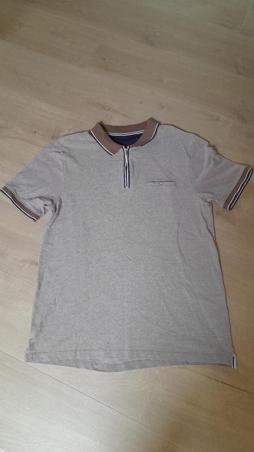 Dansart Blue: Beige-bruine herenpolo (Large), Kleding | Heren, Polo's, Gedragen, Maat 52/54 (L), Beige, Ophalen of Verzenden