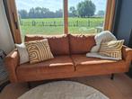 Cognac zetel, Huis en Inrichting, Zetels | Zetels, Ophalen, Zo goed als nieuw, 75 tot 100 cm, 200 tot 250 cm