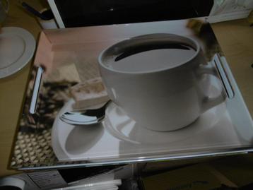 nouvelle assiette de service en mélamine, tasse à café