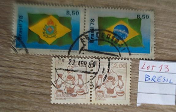 DONNE LOT: Gebruikte BRAZIL postzegels, Postzegels en Munten, Postzegels | Amerika, Gestempeld, Zuid-Amerika, Verzenden