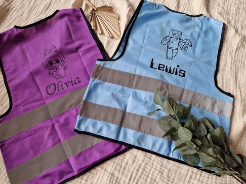 Gepersonaliseerde fluohesjes, Kinderen en Baby's, Kinderkleding | Overige, Nieuw, Jongen of Meisje, Ophalen of Verzenden