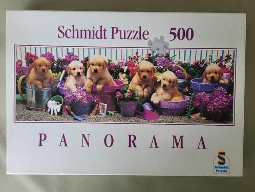 Puzzel Schmidt 500 stukjes "Hondenleven puppies"., Hobby en Vrije tijd, Denksport en Puzzels, Gebruikt, Legpuzzel, Ophalen