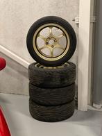 Set superlichte velgen 15 inch 4X100 met semi-slicks, Auto-onderdelen, Banden en Velgen, Ophalen, Gebruikt, 15 inch, Banden en Velgen