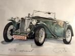 MG TC oldtimer van 1948, Auto's, Achterwielaandrijving, Cabriolet, Leder, Handgeschakeld