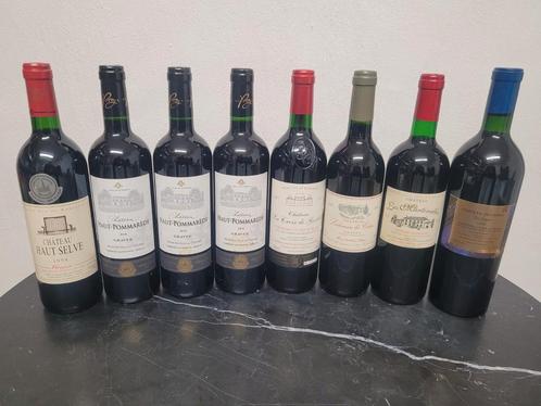 8x Bordeaux (9€/bouteille), Collections, Vins, Comme neuf, Vin rouge, France, Pleine, Enlèvement