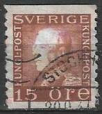 Suède 1925/1926 - Yvert 211 - Roi Gustave V (ST), Timbres & Monnaies, Timbres | Europe | Scandinavie, Envoi, Suède, Affranchi