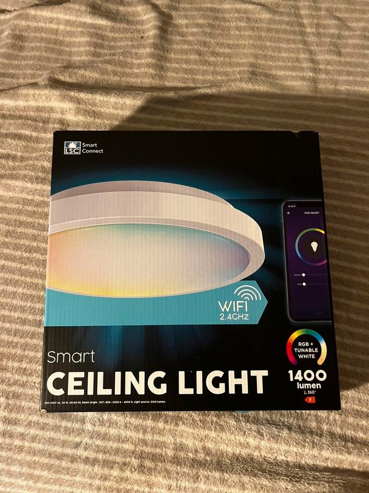 Je vends  LED connecté LSC Smart Connect neuf jamais instale, Huis en Inrichting, Lampen | Losse lampen, Nieuw, Led-lamp, Ophalen