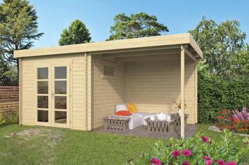 Blokhut - Tuinhuis Brenda | 28 mm | vuren onbehandeld, Verzenden, Nieuw
