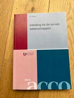 Inleiding tot de sociale wetenschappen - W Weyns, Boeken, Ophalen of Verzenden, Zo goed als nieuw