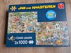 Puzzel jan van haasteren  ( 2  × 1000 ), Hobby en Vrije tijd, Ophalen of Verzenden, Zo goed als nieuw