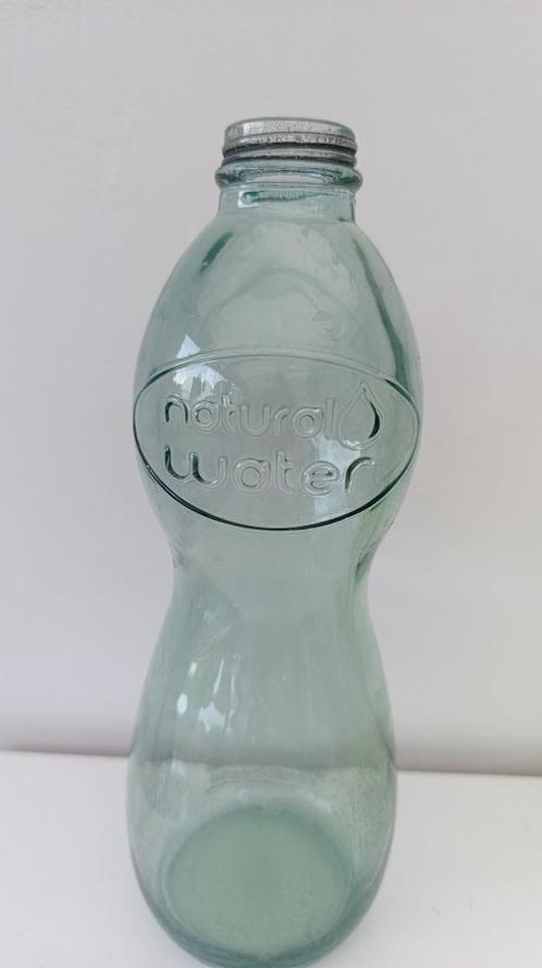 Natural Water Fles gerecycleerd glas, Verzamelen, Glas en Drinkglazen, Zo goed als nieuw, Overige typen, Ophalen