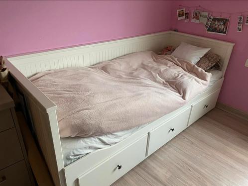 eenpersoonsbed (80x200 cm) met 2 matrassen, Huis en Inrichting, Slaapkamer | Bedden, Zo goed als nieuw, Eenpersoons, 80 cm, 200 cm