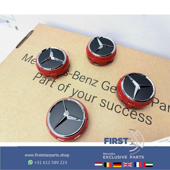 Mercedes AMG Naafkappen set W176 W246 W204 W205 W117 W212 W2, Auto-onderdelen, Overige Auto-onderdelen, Gebruikt, Ophalen of Verzenden