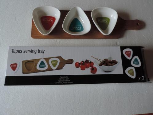 Tapasplank van bamboe en Amuse-Bouche-schotel in nieuwstaat, Huis en Inrichting, Keuken | Servies, Nieuw, Overige typen, Overige stijlen