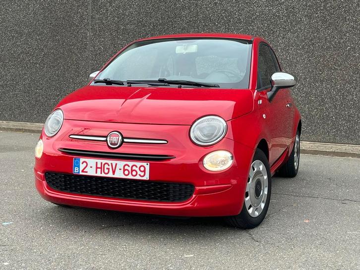 FIAT 500 / 2017 / 65.000KM / BENZINE, Auto's, Fiat, Particulier, Benzine, Euro 6, Stadsauto, 3 deurs, Handgeschakeld, Rood, Zwart