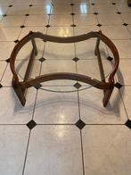 Salontafel vintage, Huis en Inrichting, Tafels | Salontafels, Ophalen, Zo goed als nieuw, Glas