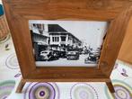 ️ Massief houten frame + retro foto-ezel Vintage deco, Ophalen of Verzenden