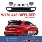 W176 A45 AMG FACELIFT DIFFUSER COMPLEET AERO PAKKET Mercedes, Ophalen of Verzenden, Gebruikt, Mercedes-Benz