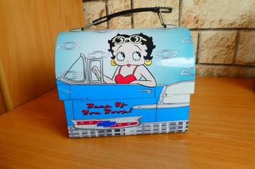 Betty Boop Chevy Dome lunchbox van tin metaal 2001 beschikbaar voor biedingen