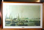 Zeefdruk haventafereel C. Waasdorp / Ingelijst, Ophalen