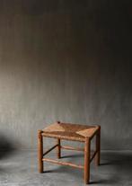 Houten kruk met rieten zitting, Enlèvement, Comme neuf