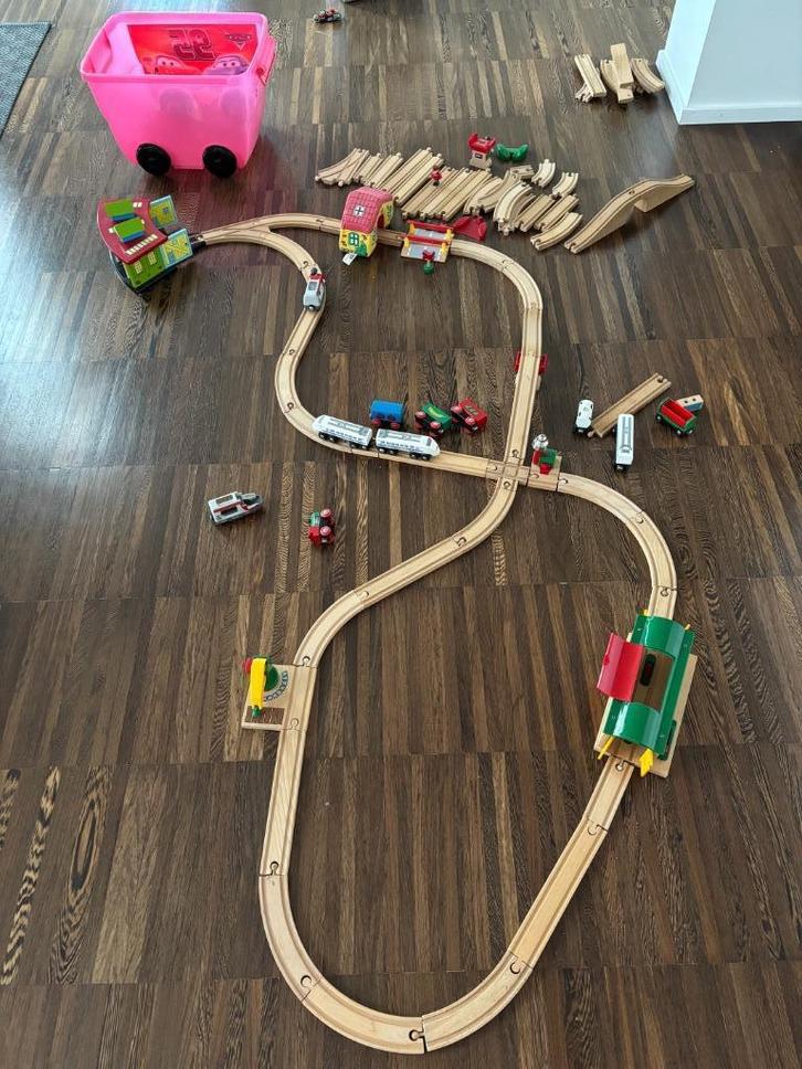 houten trein (Brio en andere), Kinderen en Baby's, Speelgoed | Duplo en Lego, Gebruikt, Ophalen