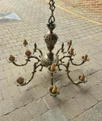 Messing kroonluster, Huis en Inrichting, Lampen | Kroonluchters, Ophalen, Gebruikt, Metaal, Vintage