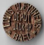 Unieke oude stempel LOUIS CLEYMANS - DEPOT JACK-OP   *BAEL*, Verzamelen, Biermerken, Ophalen of Verzenden