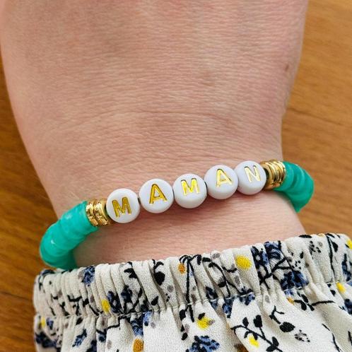Heishi kralenarmband, Handtassen en Accessoires, Armbanden, Nieuw, Kunststof of Plastic, Groen, Met bedels of kralen, Ophalen of Verzenden