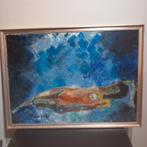 Peinture femme nue de Madens années 70, Enlèvement