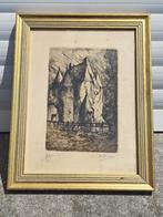 gravure signe kurt peiser, Antiek en Kunst, Ophalen of Verzenden