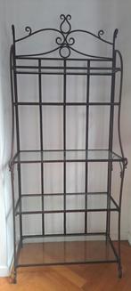 Étagères en verre et fer forgé, Huis en Inrichting, Kasten | Schoenenrekken, Ophalen