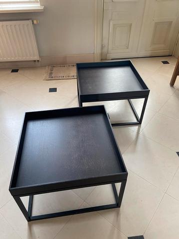 gelijke salon-tafeltjes. 60 x 60 cm vintage from the 70 ties beschikbaar voor biedingen