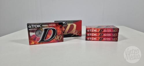 TDK D90 Cassettebandje | 90 Minuten | Tape | Nieuw, Cd's en Dvd's, Cassettebandjes, Nieuw in verpakking, Onbespeeld, 2 t/m 25 bandjes