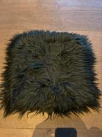 Schapenvacht vierkant 4 stuks 2 oker en 2 donkergroen, Huis en Inrichting, Woonaccessoires | Plaids en Woondekens, Ophalen of Verzenden