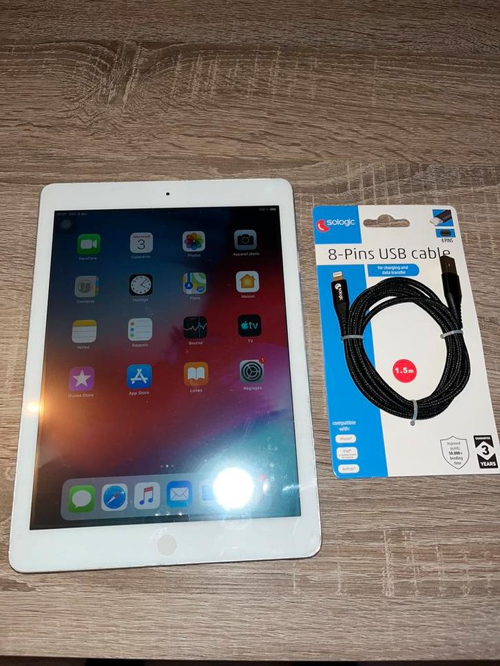 Ipad Air 64Go - Blanc, Informatique & Logiciels, Apple iPad Tablettes, Comme neuf, Blanc, Enlèvement ou Envoi