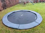 Te koop: BERG Champion FlatGround 380 Trampoline (Grijs), Kinderen en Baby's, Speelgoed | Buiten | Trampolines, Ophalen, Zo goed als nieuw