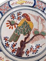 Compotier en Faïence de Desvres Style Delft - Décor d'Oiseau, Antiquités & Art, Antiquités | Céramique & Poterie, Enlèvement ou Envoi
