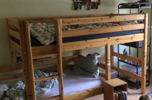 houten stapelbed van het merk Flexa, Enfants & Bébés, Chambre d'enfant | Lits superposés & Lits mezzanines, Utilisé, Lits superposés