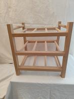 Houten wijnrekje 9 flessen, Huis en Inrichting, Ophalen, 5 tot 15 flessen, Zo goed als nieuw, Minder dan 50 cm