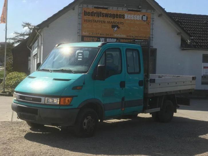 Iveco Daily 50C13 2.8 Hpi DC Open Laadbak Pick-Up AC, Auto's, Bestelwagens en Lichte vracht, Bedrijf, Te koop, ABS, Airconditioning