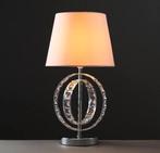 Modern Chrome Acryl Jewel Tafellamp Roze kristal led lamp, Ophalen of Verzenden, Nieuw, Glas, 50 tot 75 cm