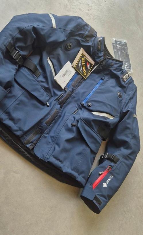 Moto jas jacket Rev'it vertical GTX gore-tex Large
 Blauw, Motoren, Kleding | Motorkleding, Jas | textiel, Heren, Tweedehands