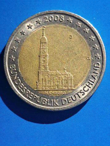2008 J Duitsland 2 euro Hamburg Hamburg beschikbaar voor biedingen