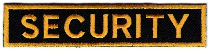Security stoffen opstrijk patch embleem #3, Verzamelen, Kleding en Patronen, Nieuw, Overige typen, Verzenden