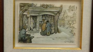 Anton Pieck : 2 werken in mooie staat en ingelijst beschikbaar voor biedingen