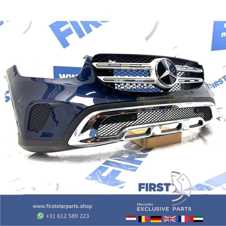 W253 BUMPER GLC COMPLEET + GRIL A2538858102 ZWART WIT GRIJS, Auto-onderdelen, Carrosserie, Bumper, Mercedes-Benz, Voor, Gebruikt